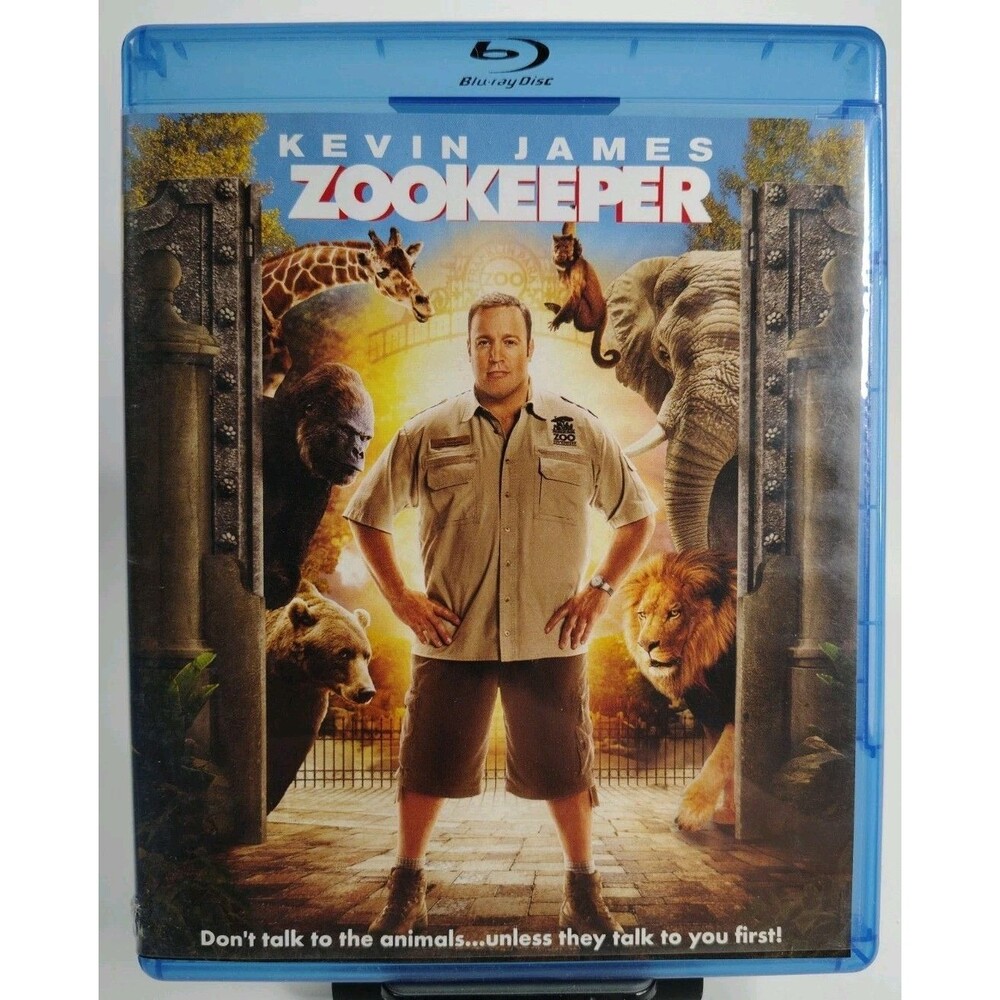 Zookeeper (Blu-ray, 2011) Kevin James, Rosario Dawson, Leslie Bibb, Pre Owned...